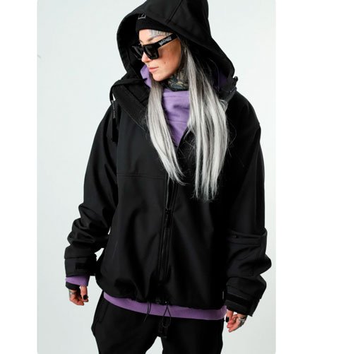 Chaqueta de snowboard Ba Supply Access Full Zip Black