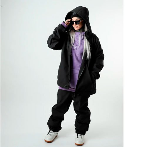 Chaqueta de snowboard Ba Supply Access Full Zip Black