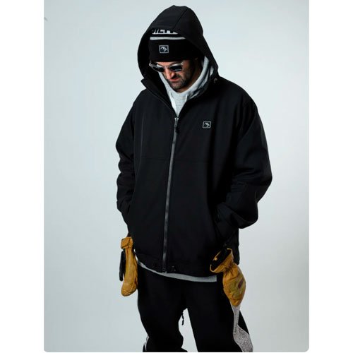 Chaqueta de snowboard Ba Supply Access Full Zip Black